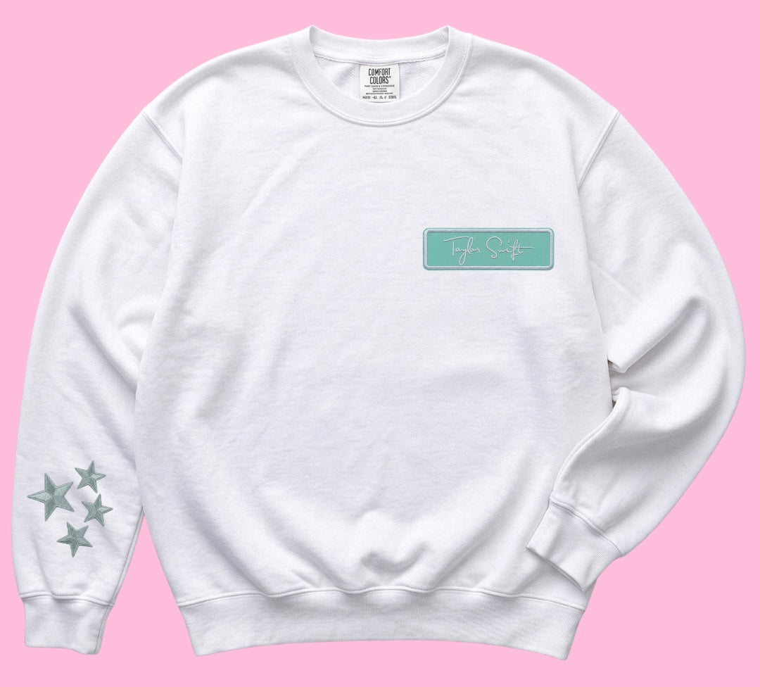 COLLECTORS EDITION EMBROIDERED CARDIGAN PATCH DEBUT CREW