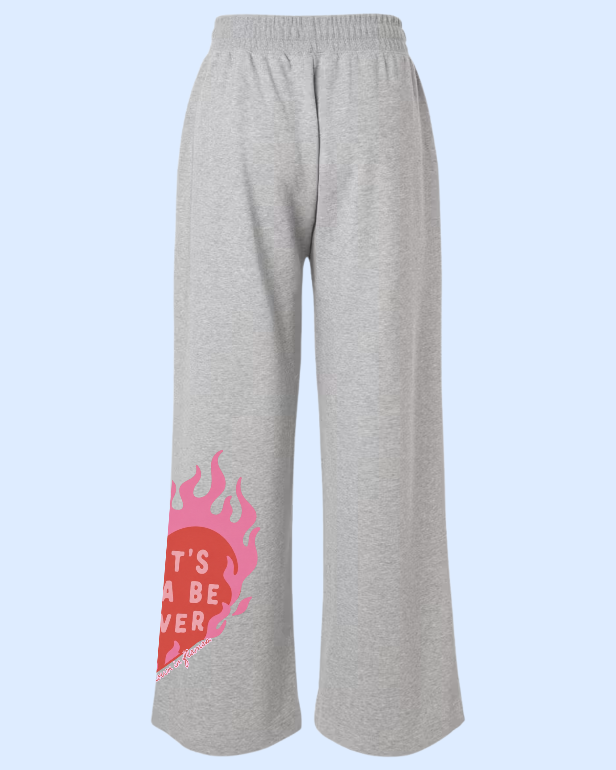 Down in flames French terry relaxed fit sweatpants