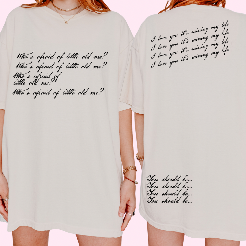 TTPD eras edition front and back comfort colors tee