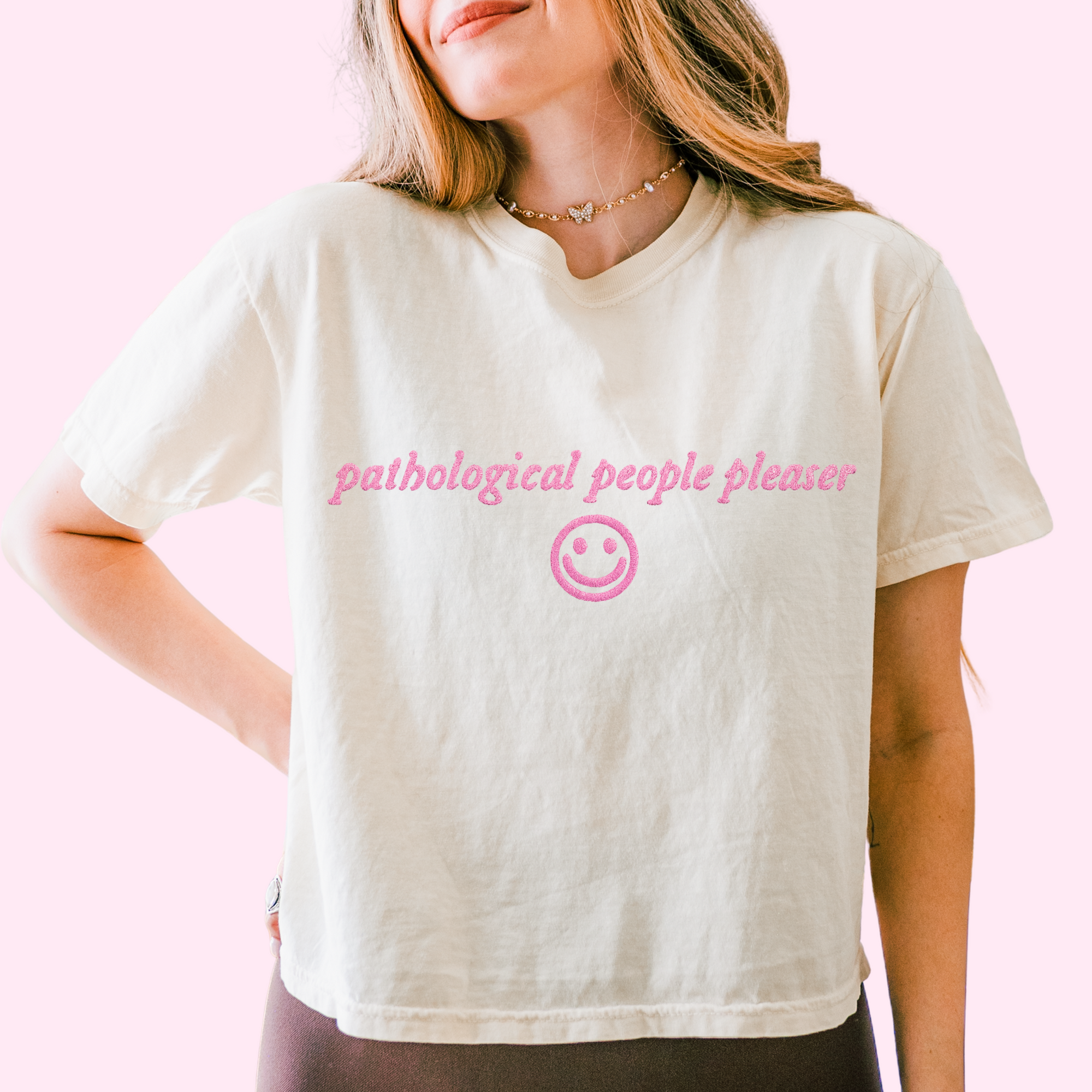 Pathological people pleaser comfort colors tee