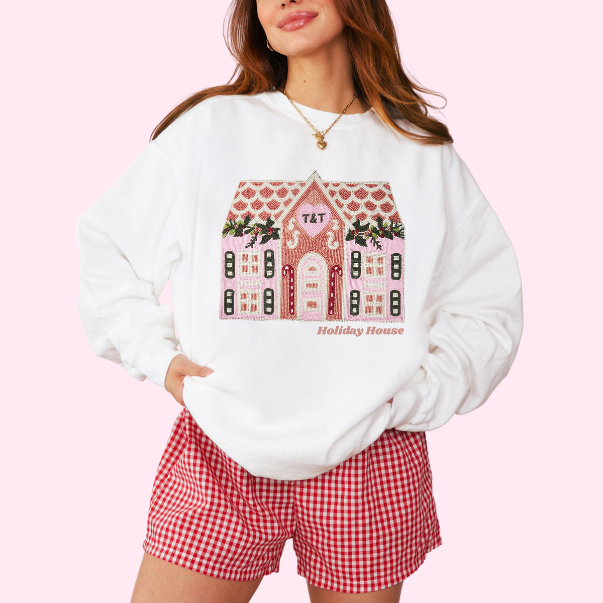 Holiday house comfort colors tee
