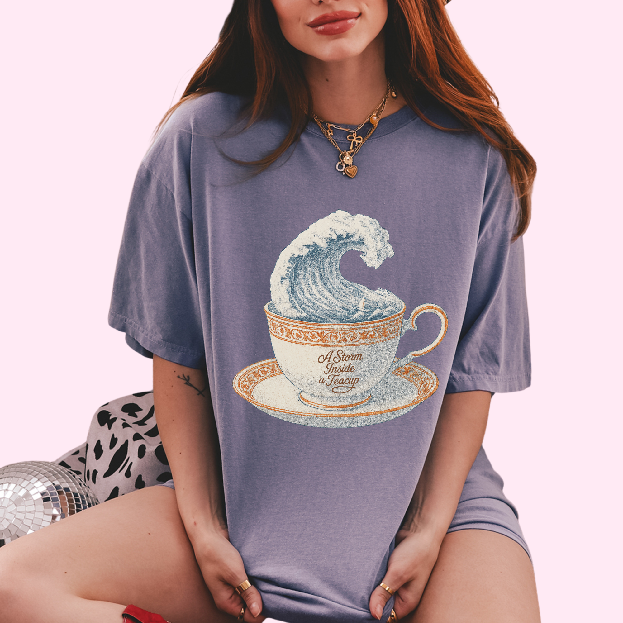 A storm inside a teacup comfort colors tee