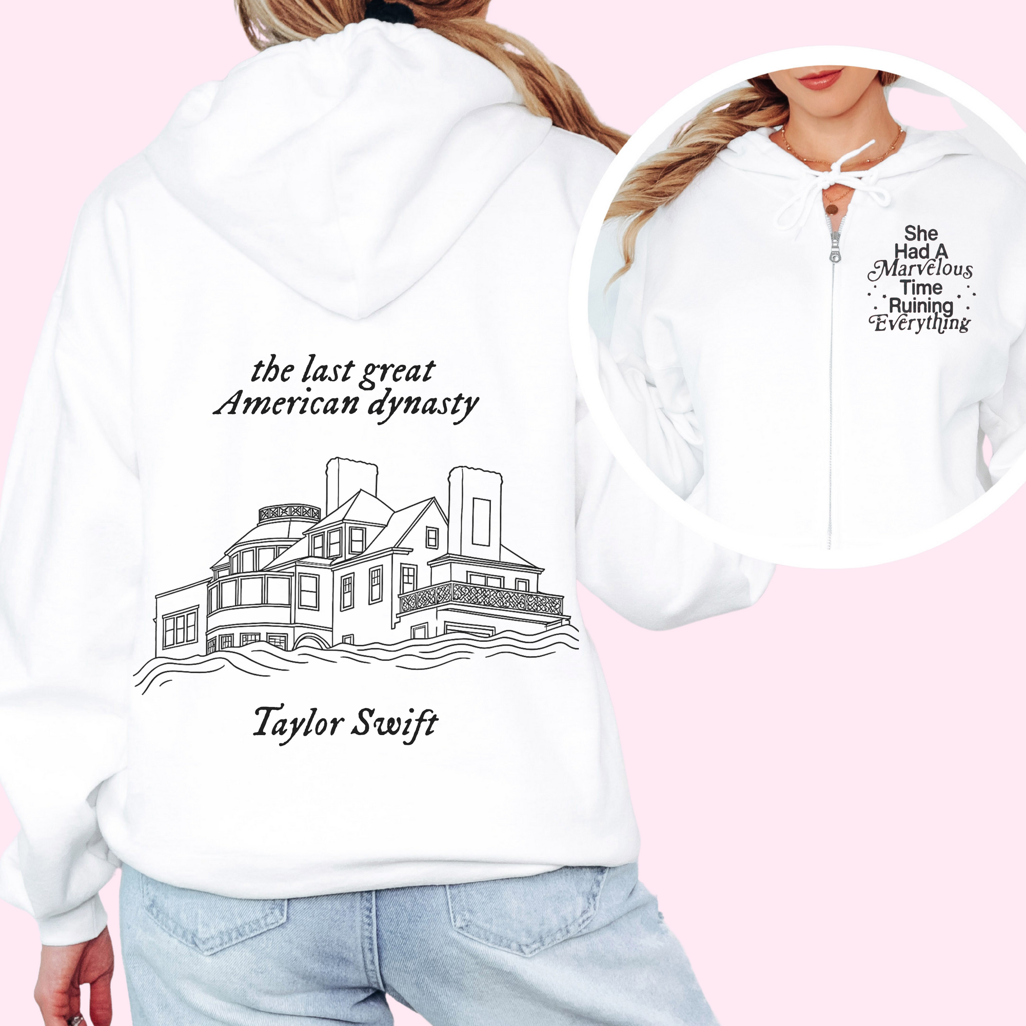 Holiday house oversized zip up