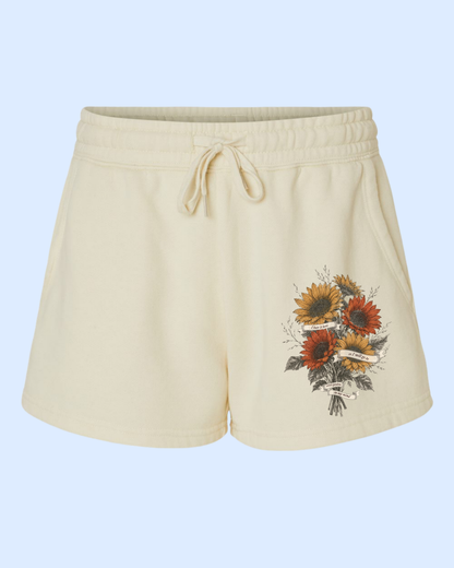 Summer secret gardens wave wash sweatshorts