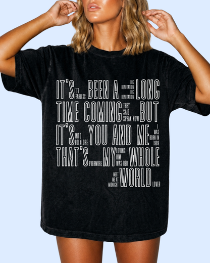 THE ERAS TOUR comfort colors tee