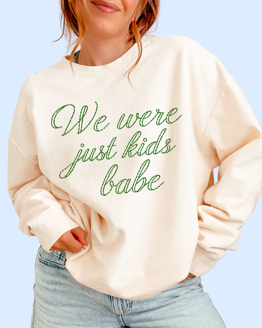 We were just kids babe comfort colors tee
