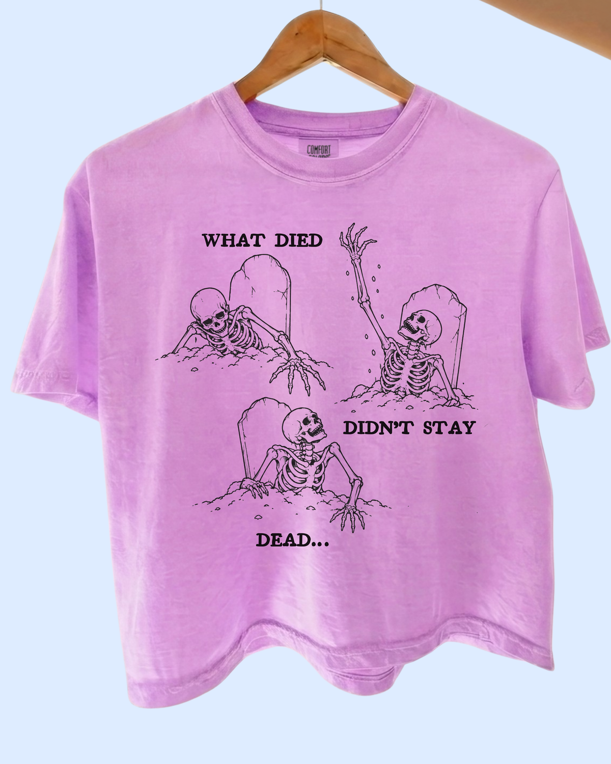 What died didn’t stay dead comfort colors tee