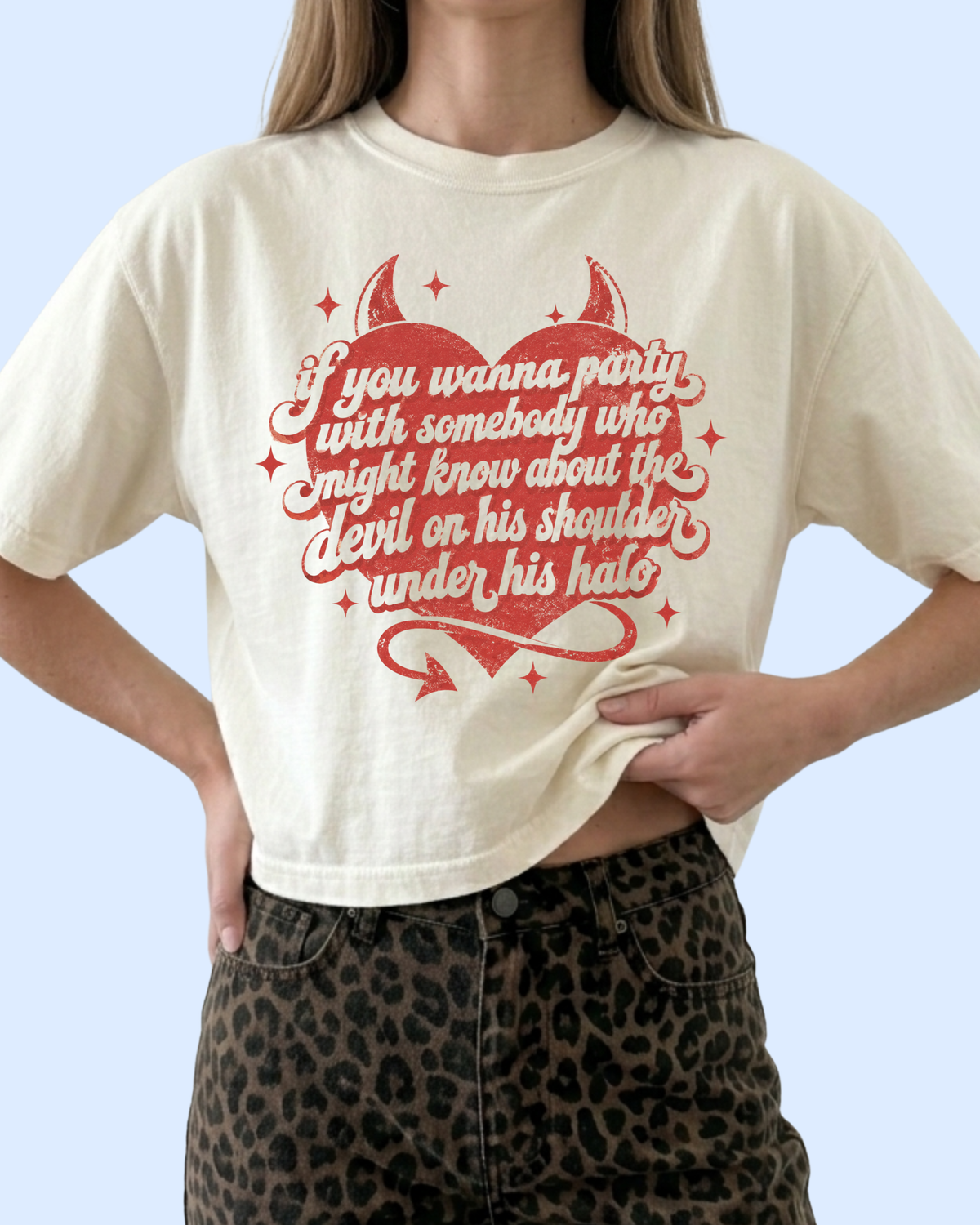 Under his halo comfort colors tee