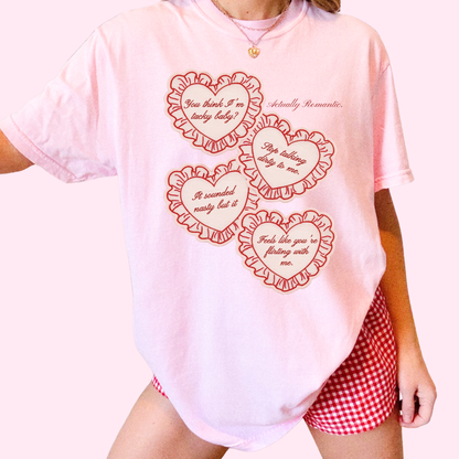Actually romantic comfort colors tee