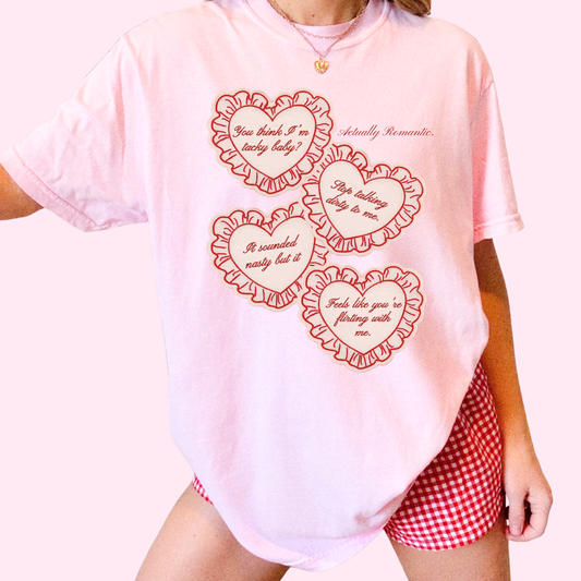Actually romantic comfort colors tee