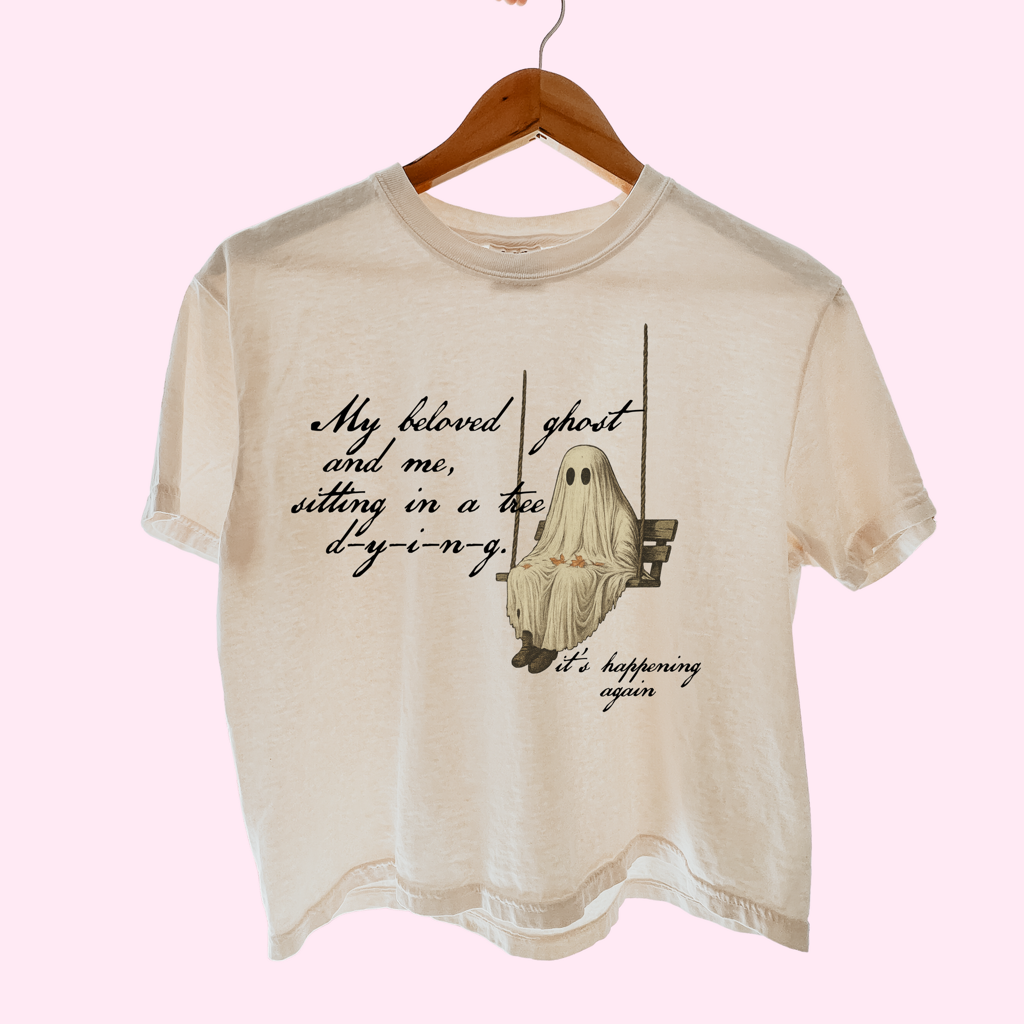 My beloved ghost and me comfort colors tee