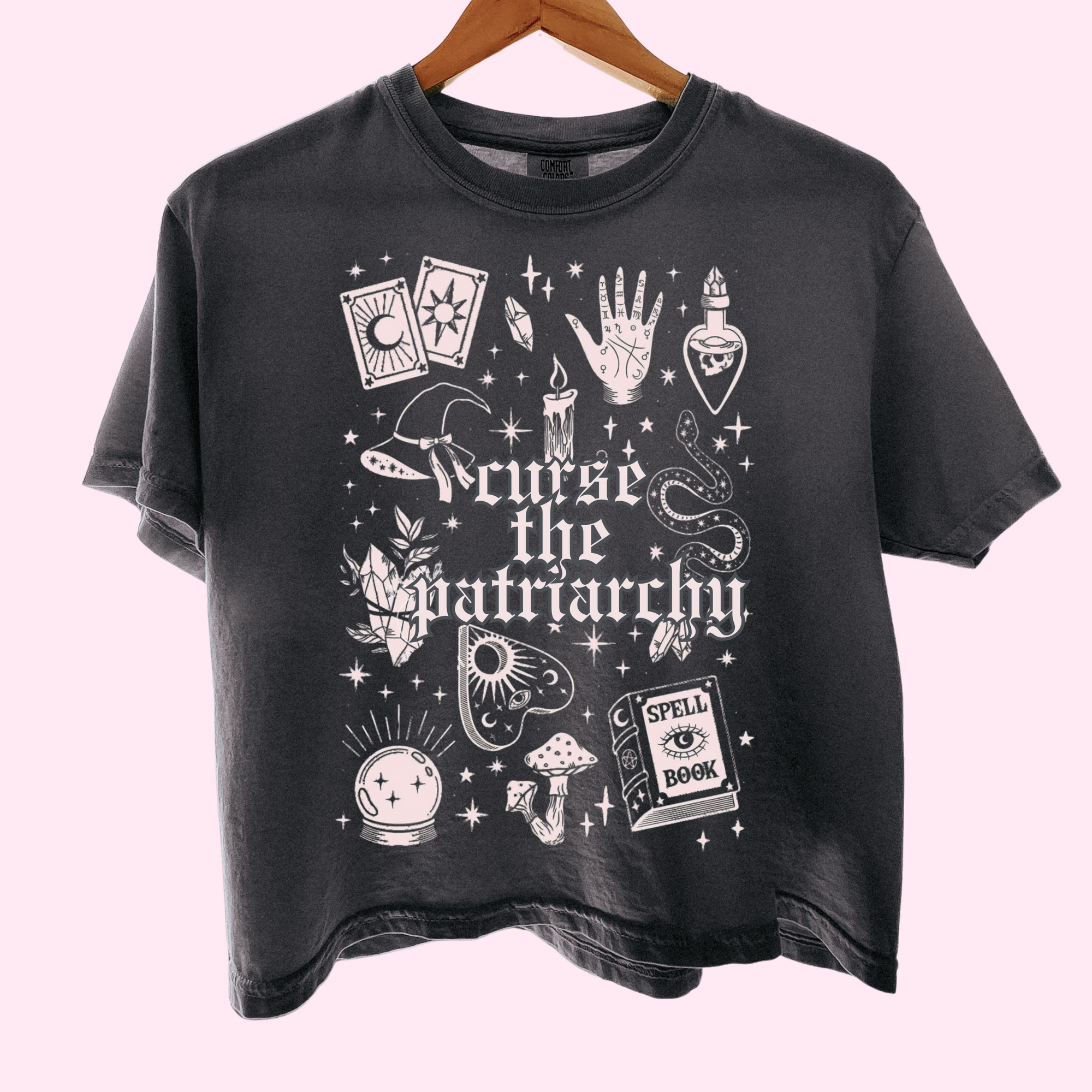 Curse the patriarchy comfort colors tee