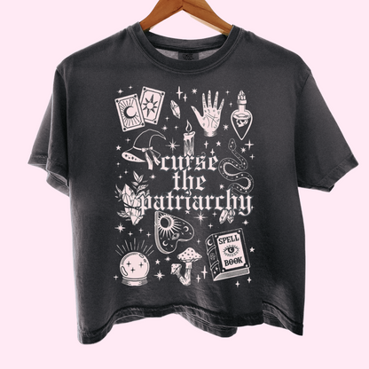 Curse the patriarchy comfort colors tee