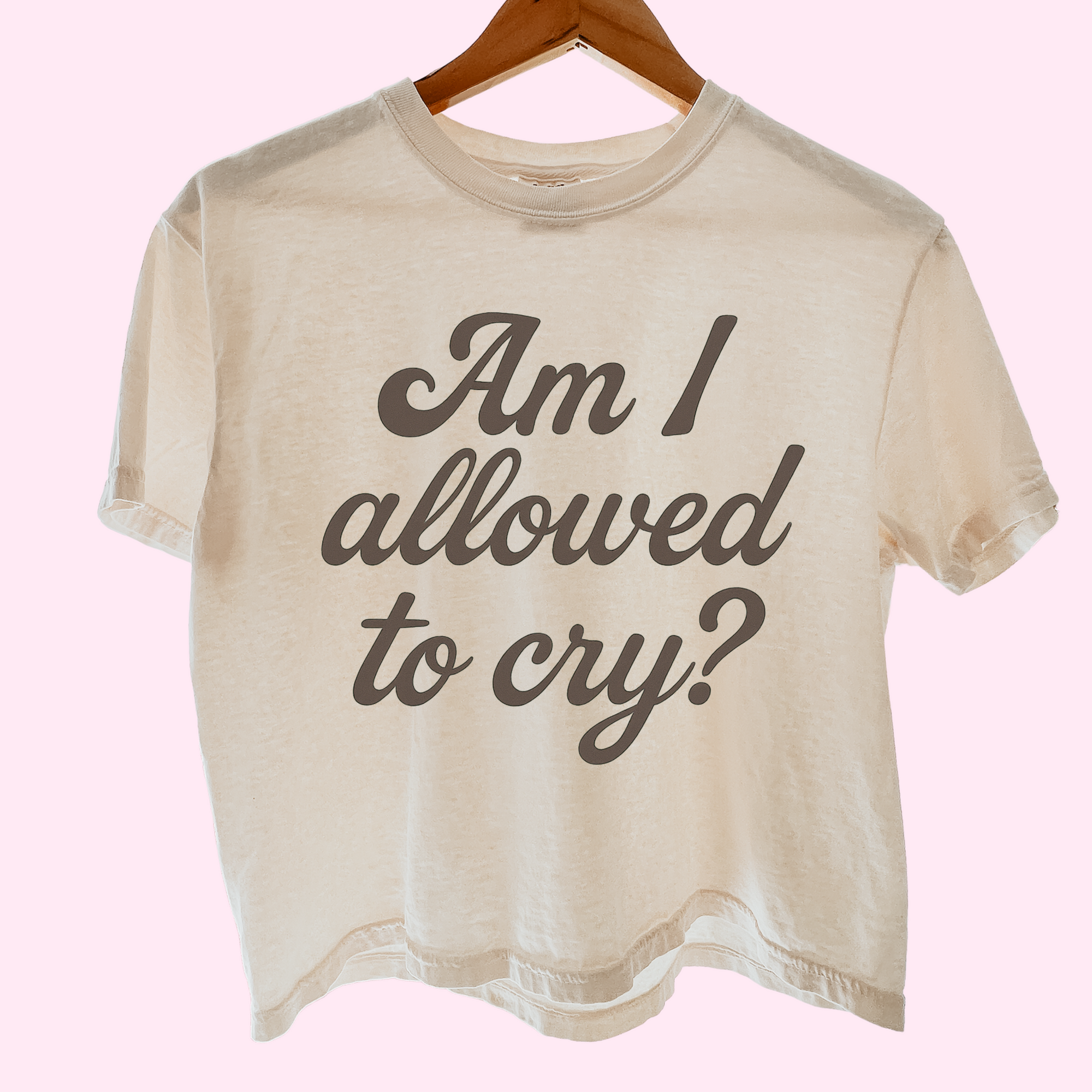 Am I allowed to cry? Comfort colors tee
