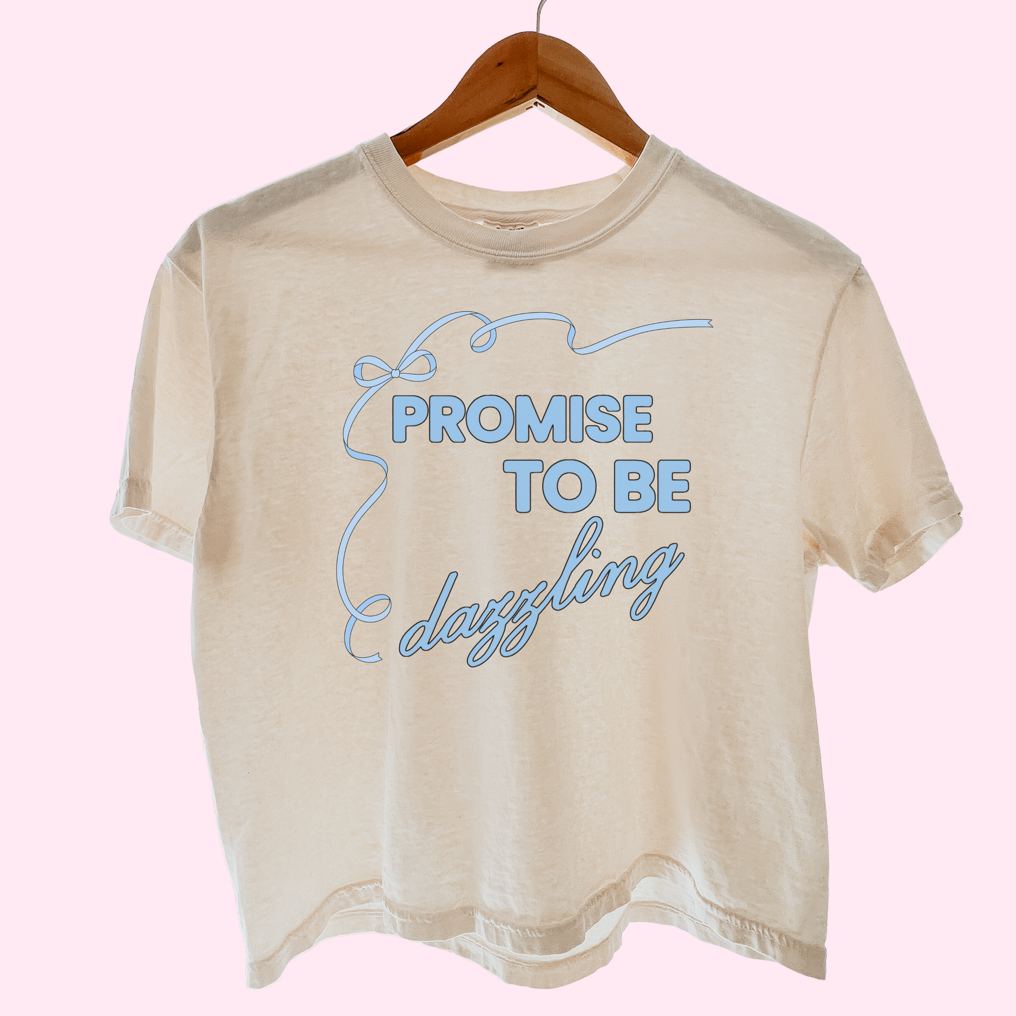 Clara bow comfort colors tee