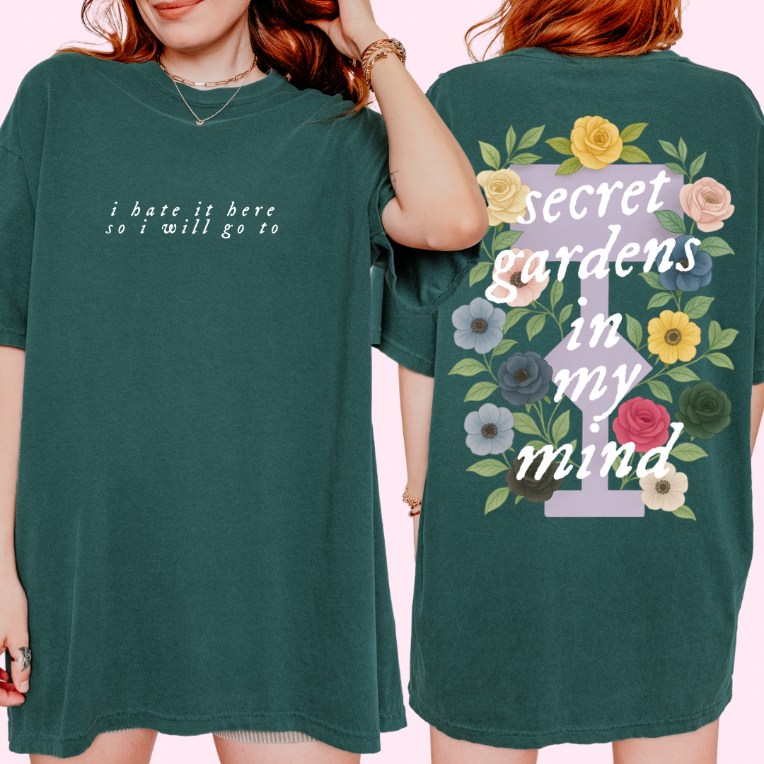 Secret gardens comfort colors tee