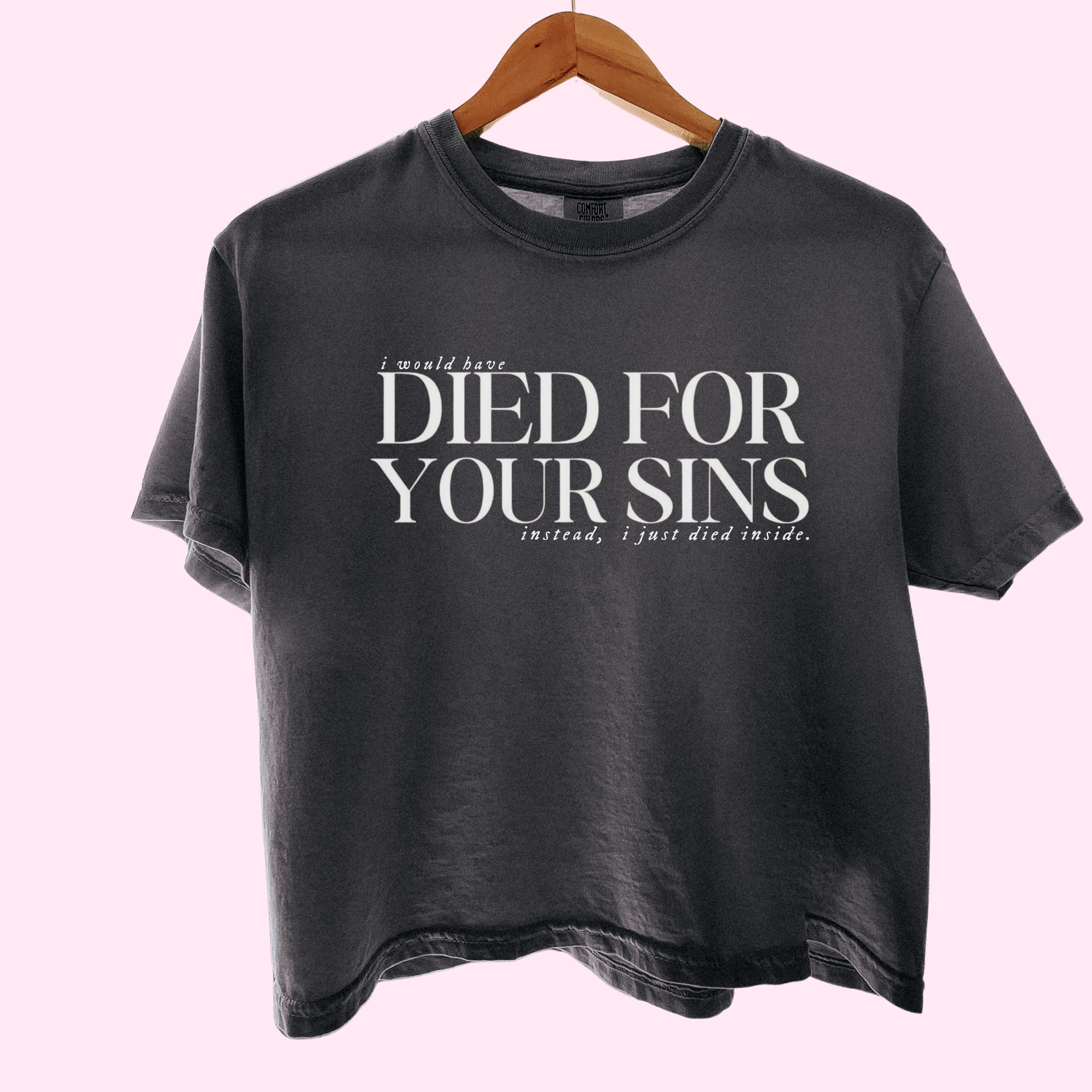A message for the smallest man comfort colors tee