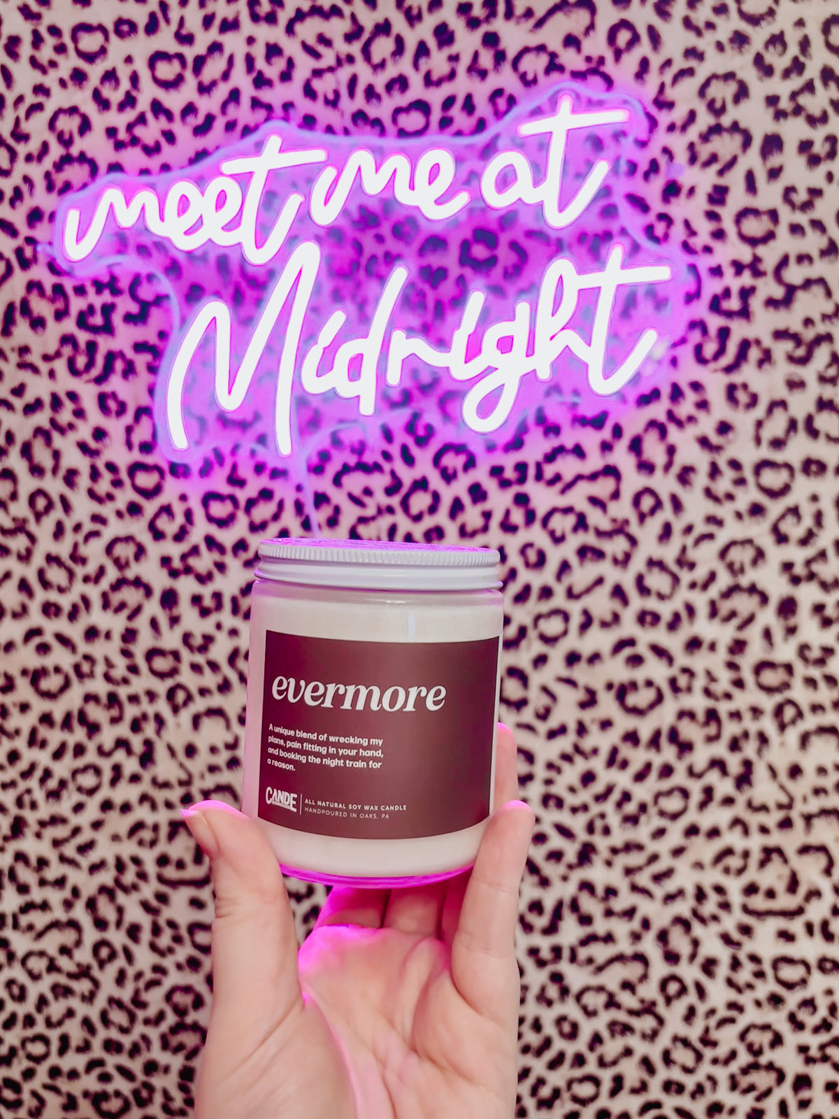 Evermore 8 oz scented soy candle