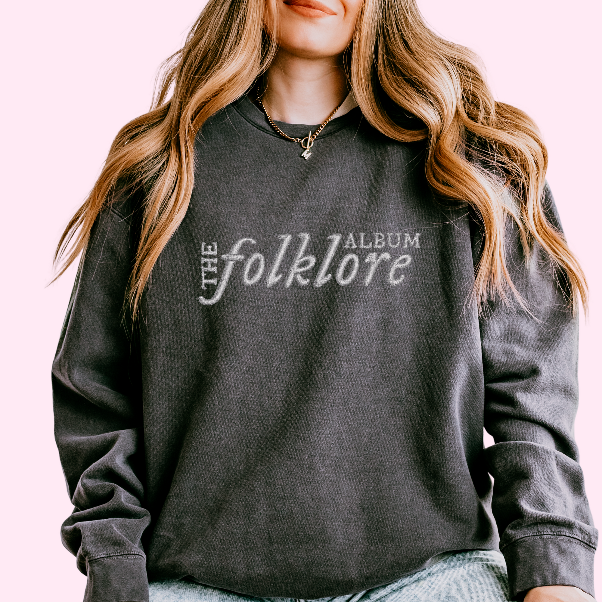 The folklore album embroidered comfort colors apparel