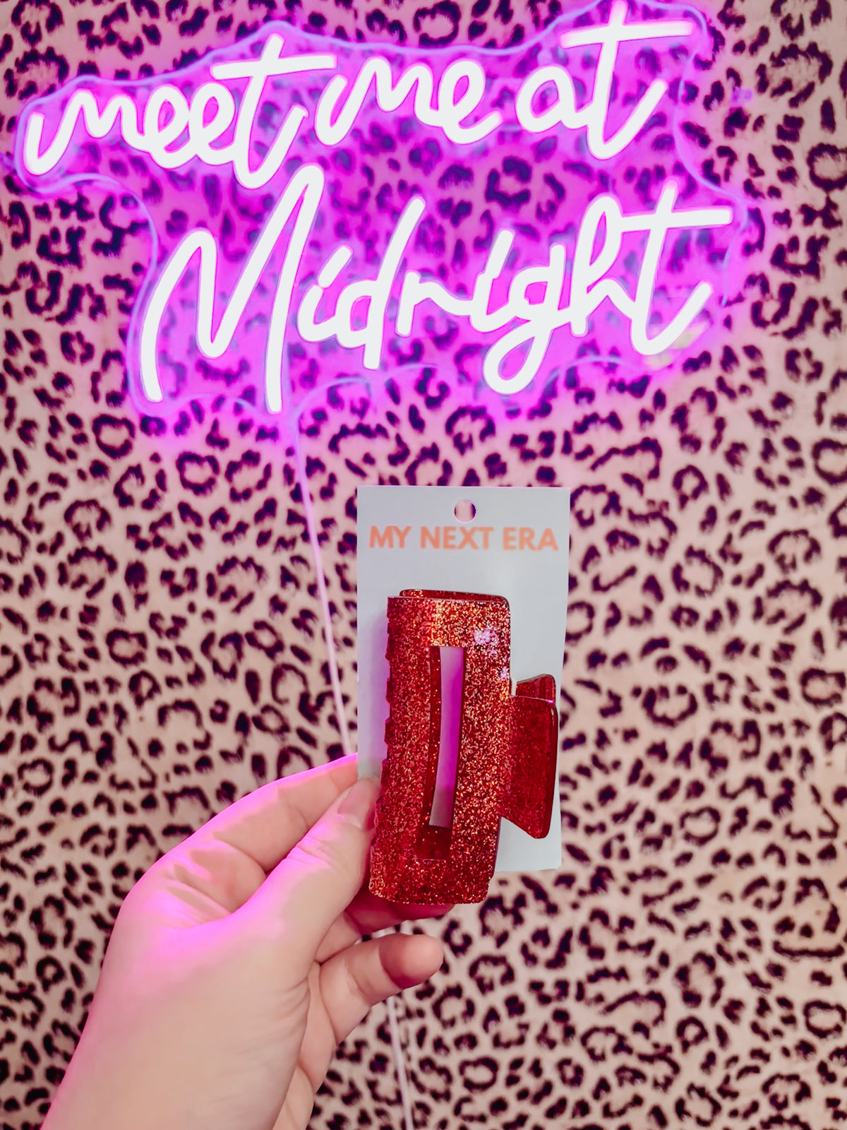The Showgirl Era glitter claw clip