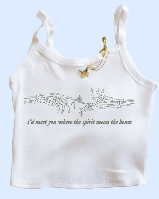 Where the spirit meets the bones comfort colors tee