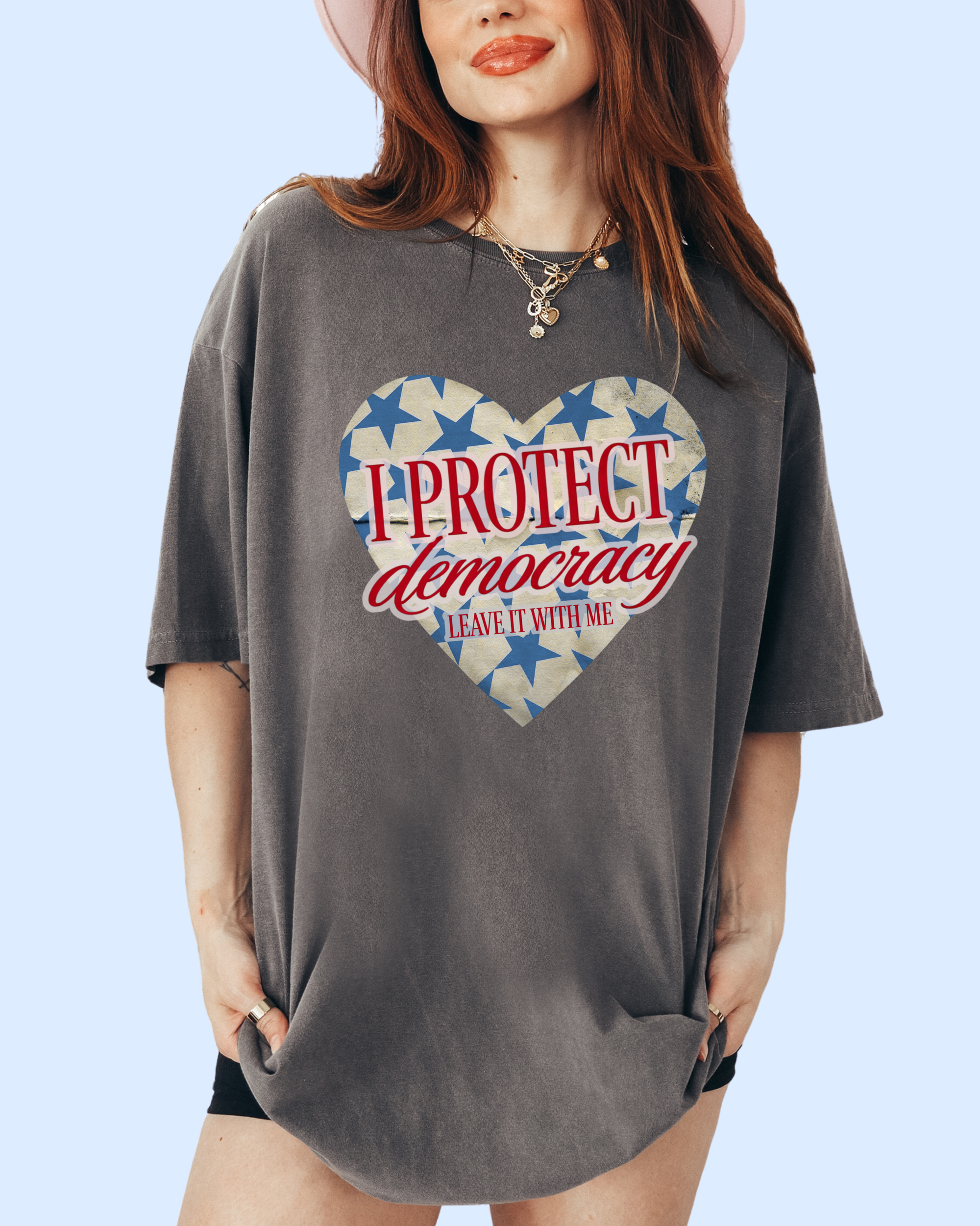 I protect democracy comfort colors tee