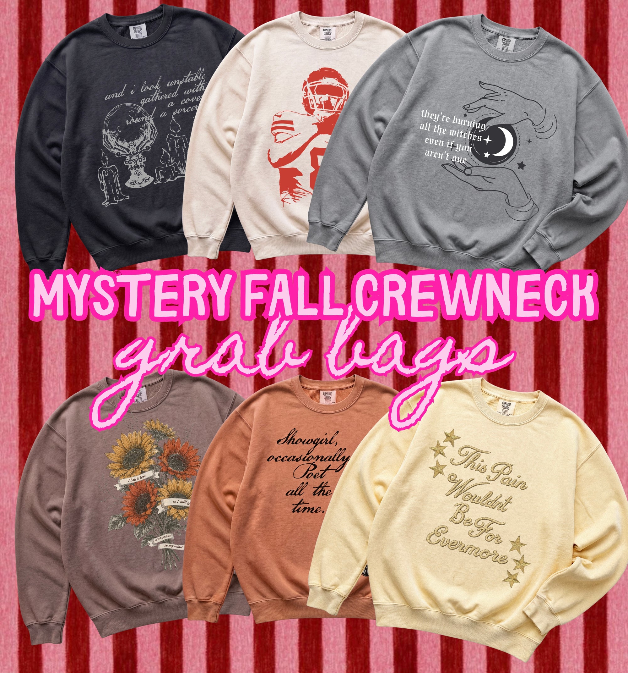 Half price mystery fall crewneck grab bags