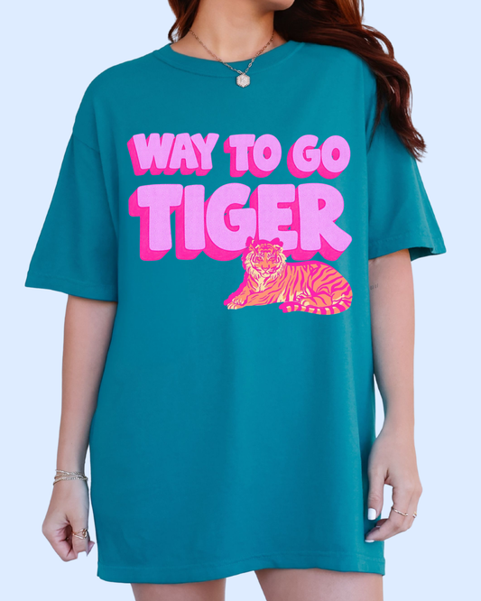 Way to go Tiger comfort colors tee