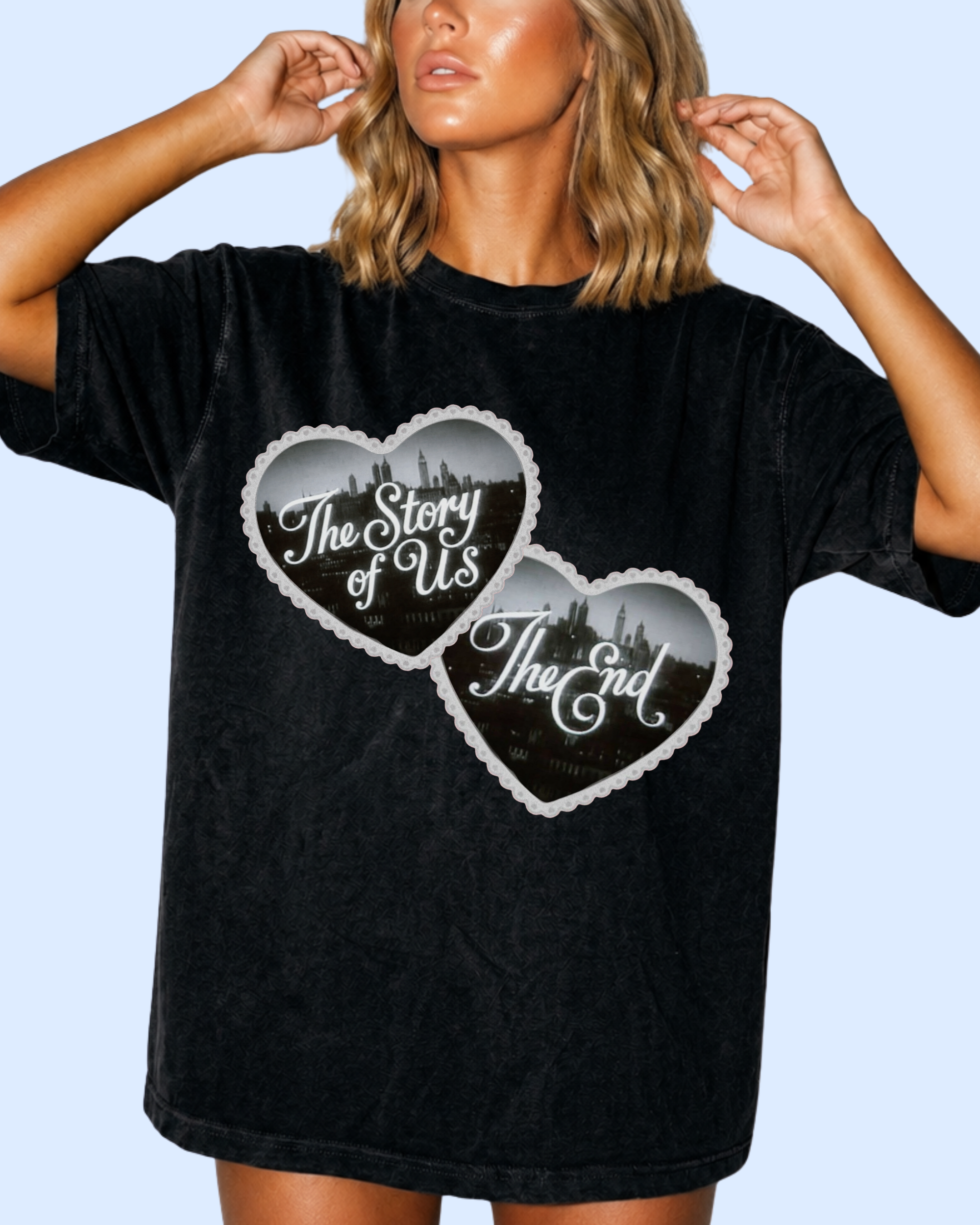 The story of us comfort colors tee