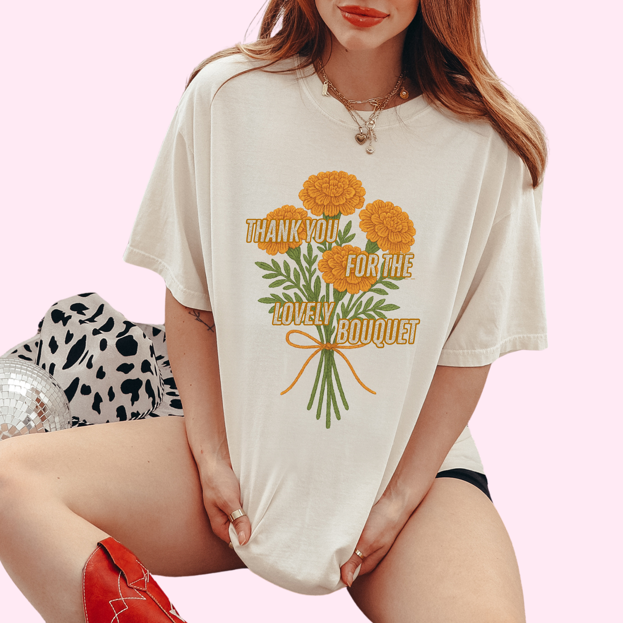 Thank you for the lovely bouquet comfort colors tee