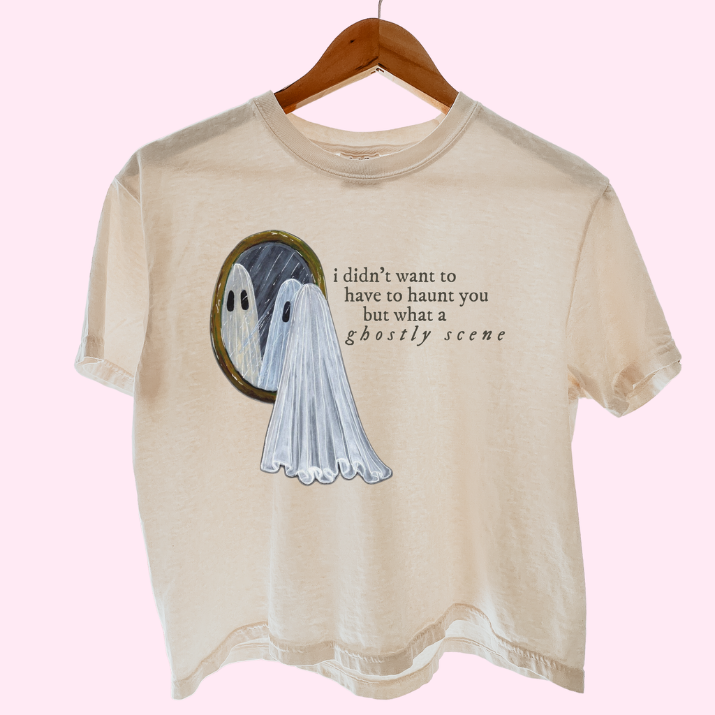 What a ghostly scene comfort colors tee