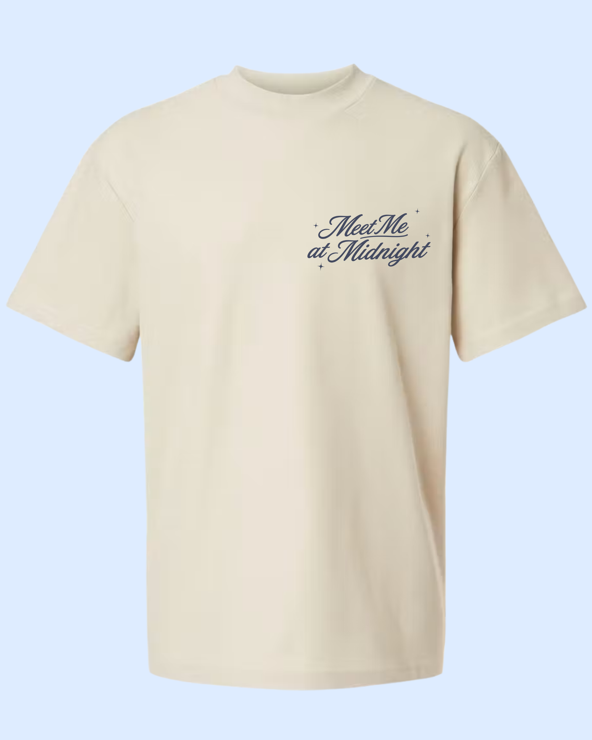 Meet Me at Midnight Mockneck Logo tee
