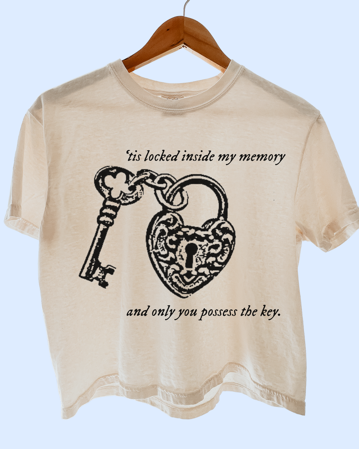 ‘Tis locked inside my memory comfort colors tee
