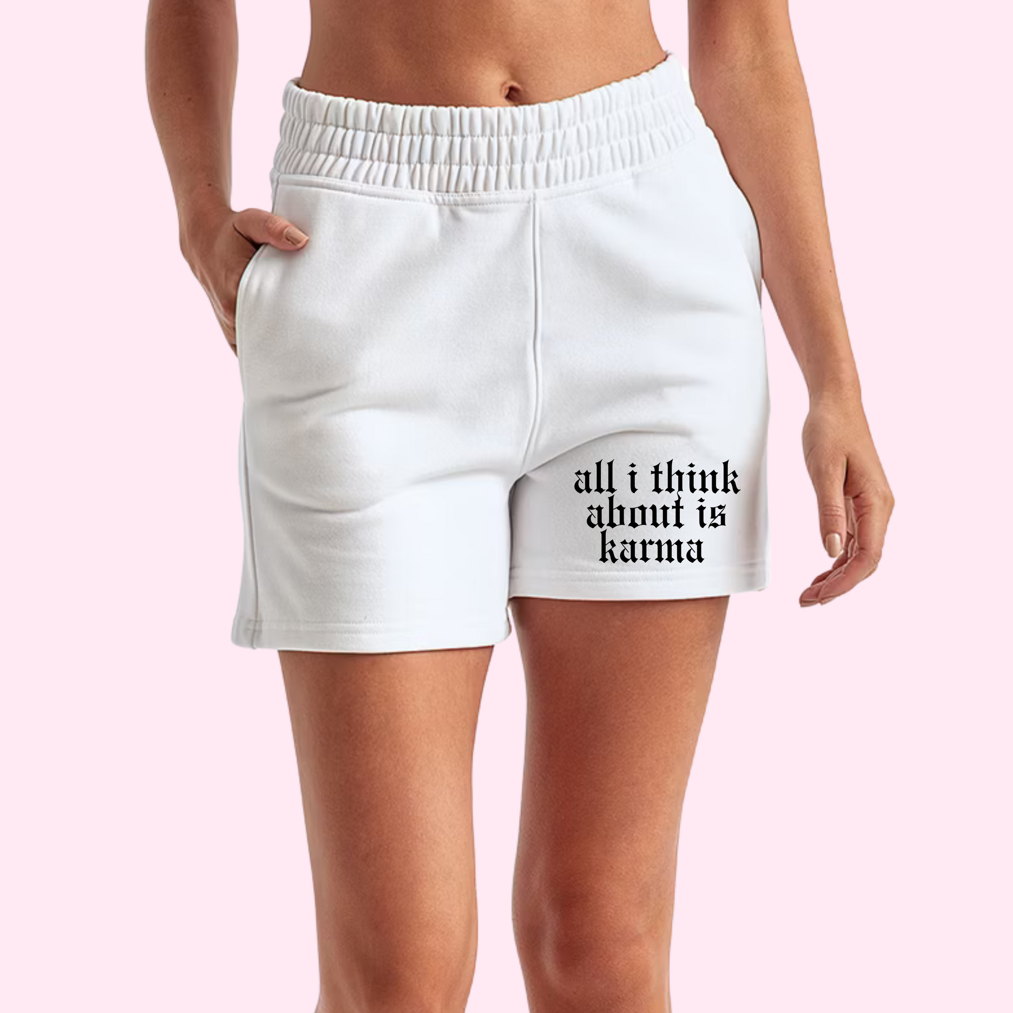 All I think about is karma jogger shorts