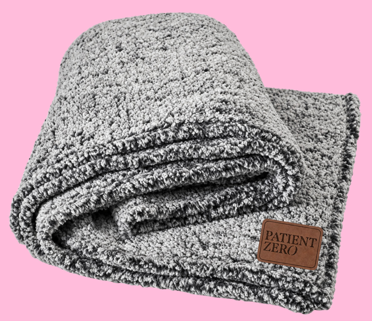 PATIENT ZER0️⃣ (H0️⃣LIDAY EDITI0️⃣N) FROSTED SHERPA BLANKET