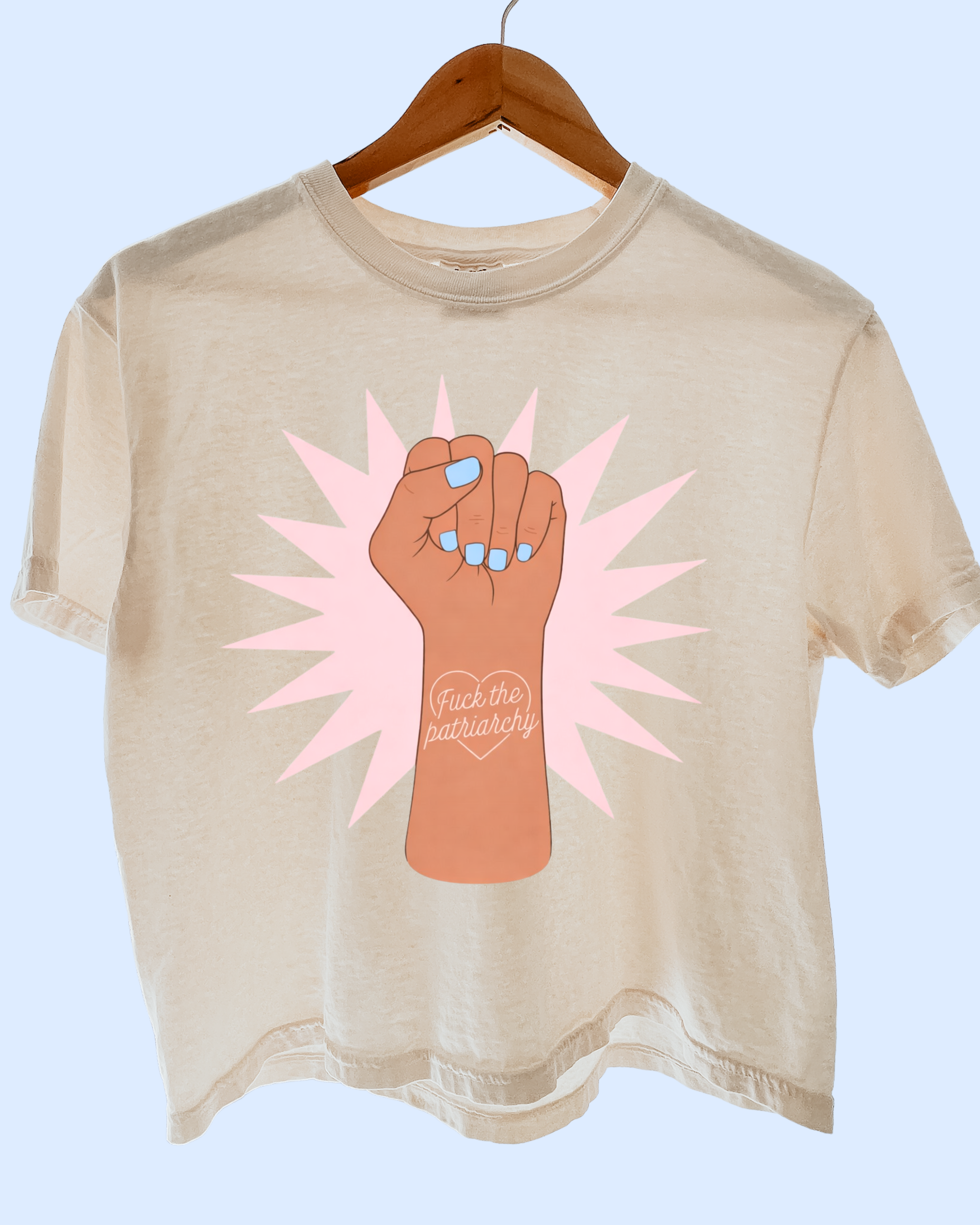 F*ck the patriarchy comfort colors tee