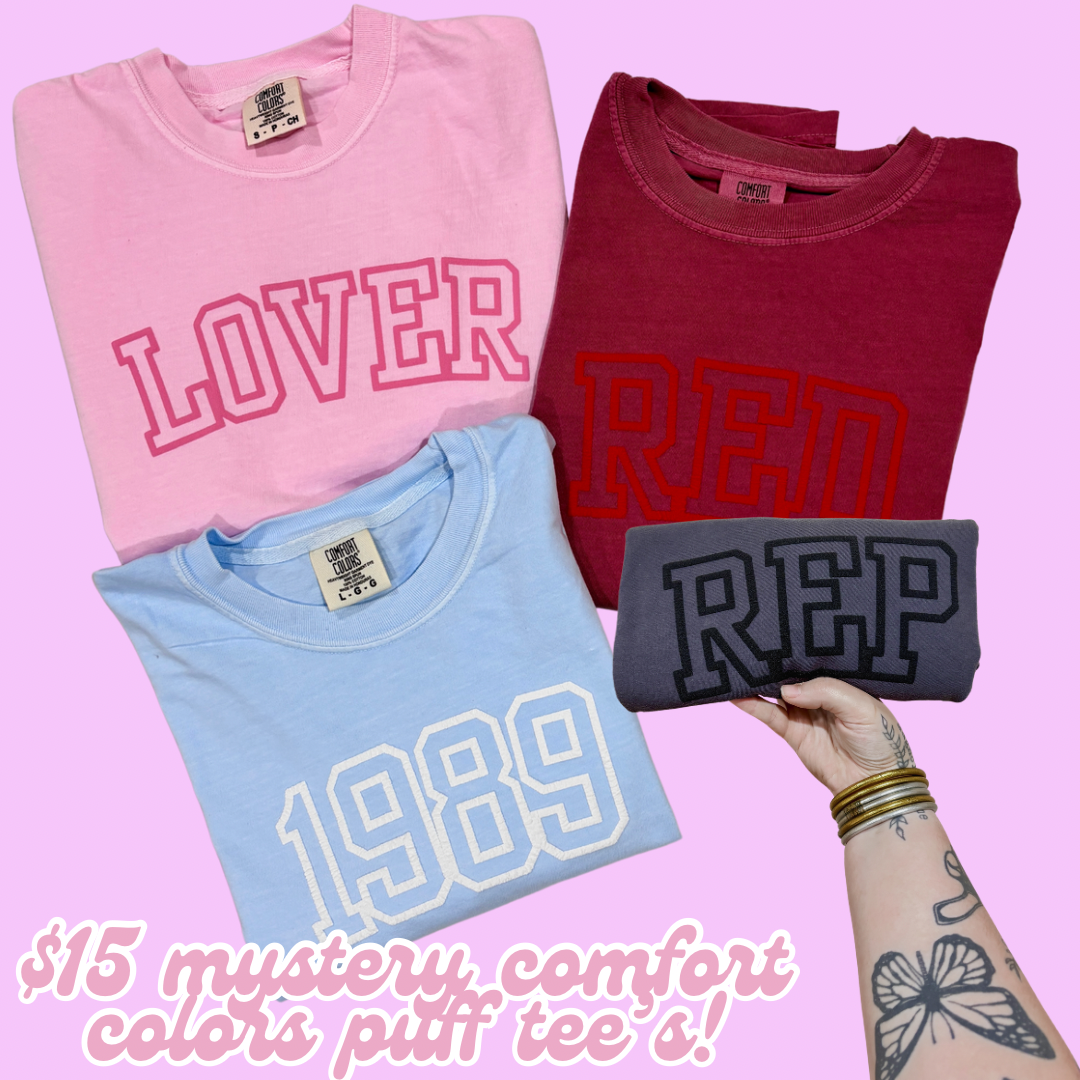 Mystery comfort colors puff tee