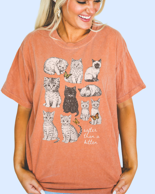 Softer than a kitten comfort colors tee