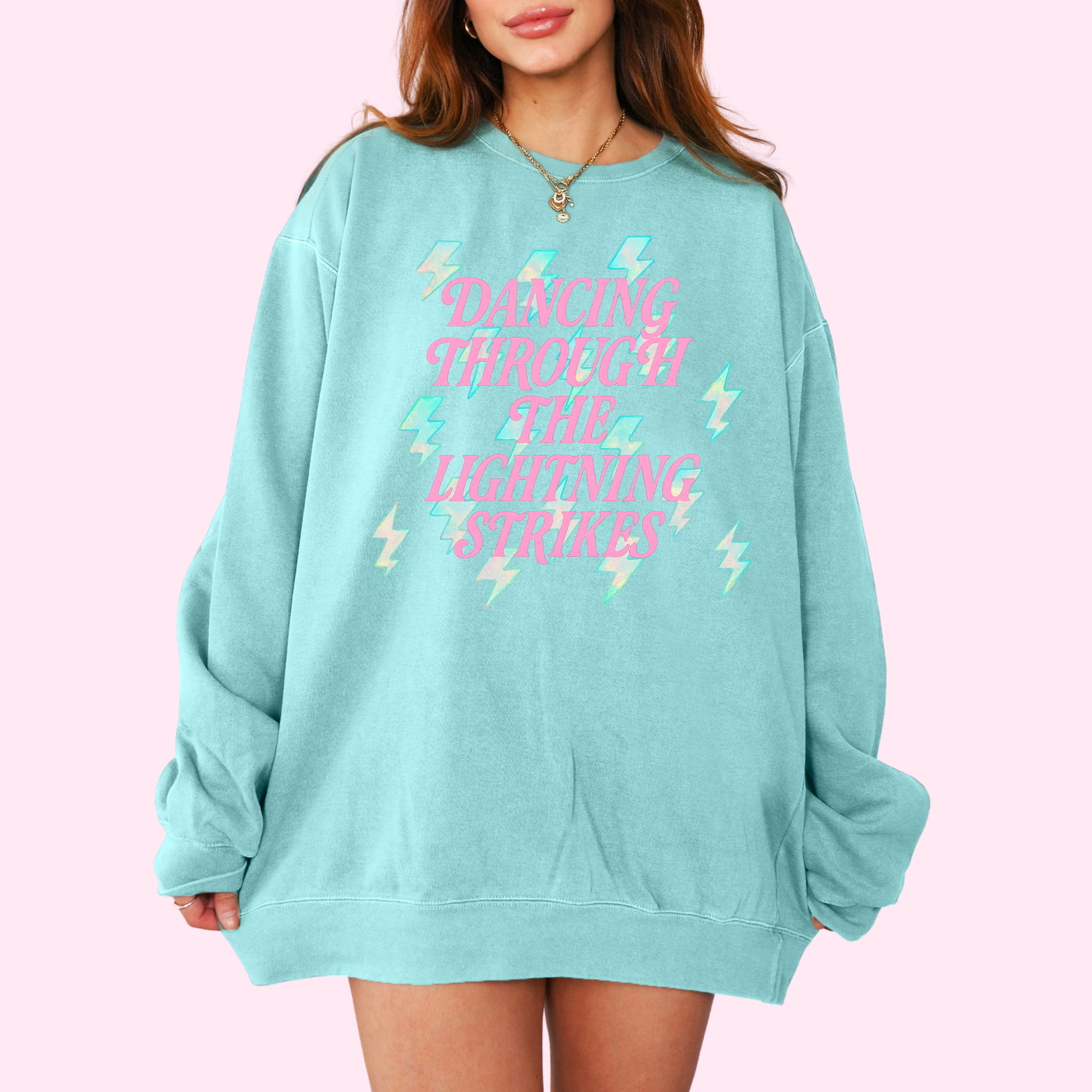 Dancing through the lightning strikes comfort colors tee