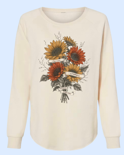 Summer secret gardens wave wash crewneck