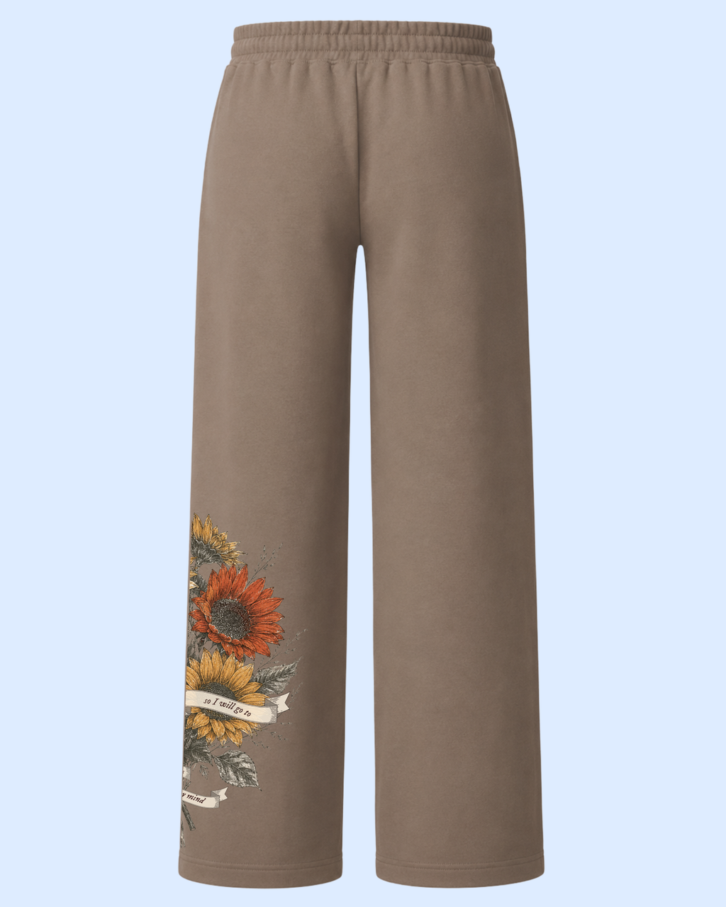 Summer secret gardens French terry relaxed fit sweatpants