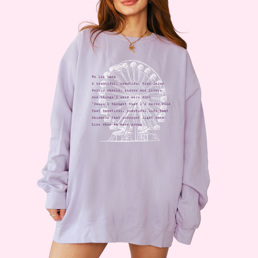 A beautiful time lapse comfort colors tee