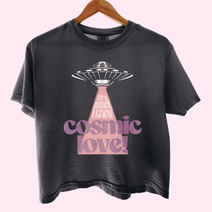 Cosmic love comfort colors tee