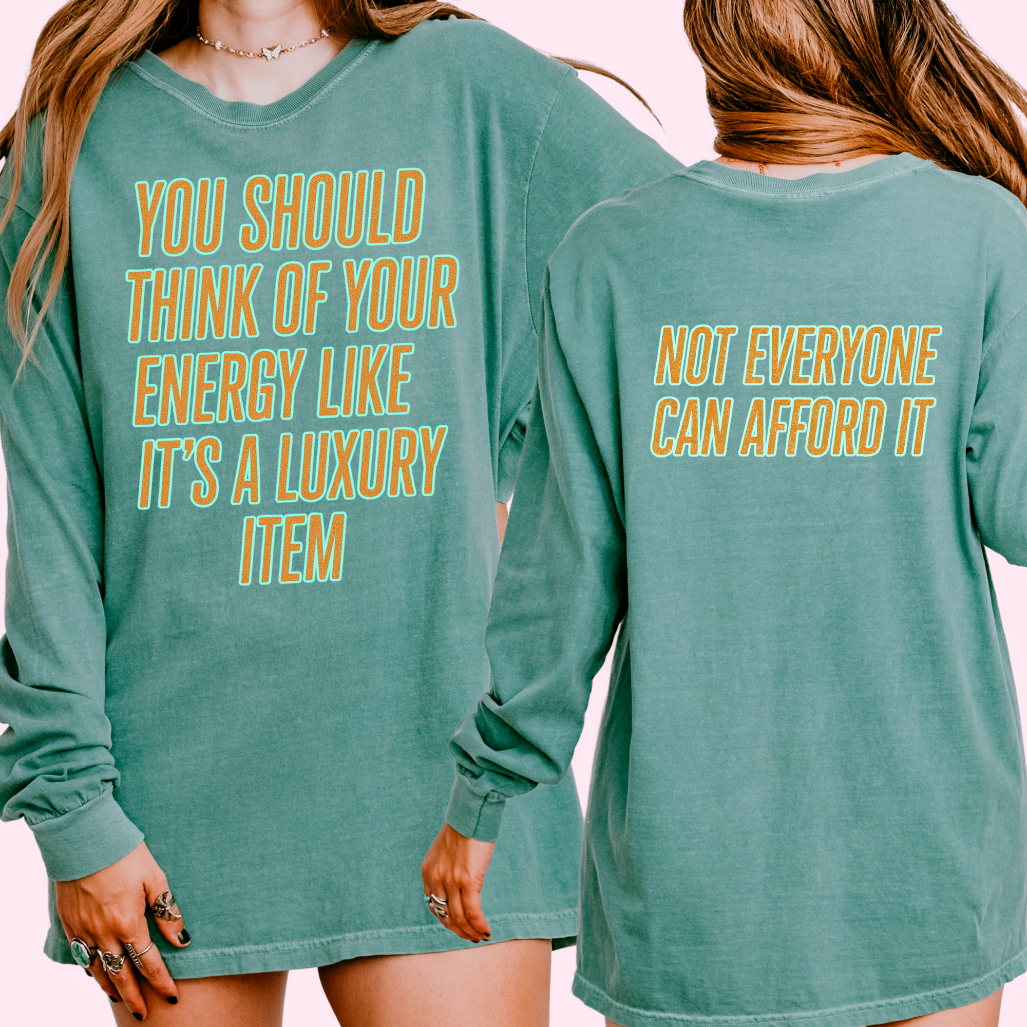 Luxury item energy comfort colors tee