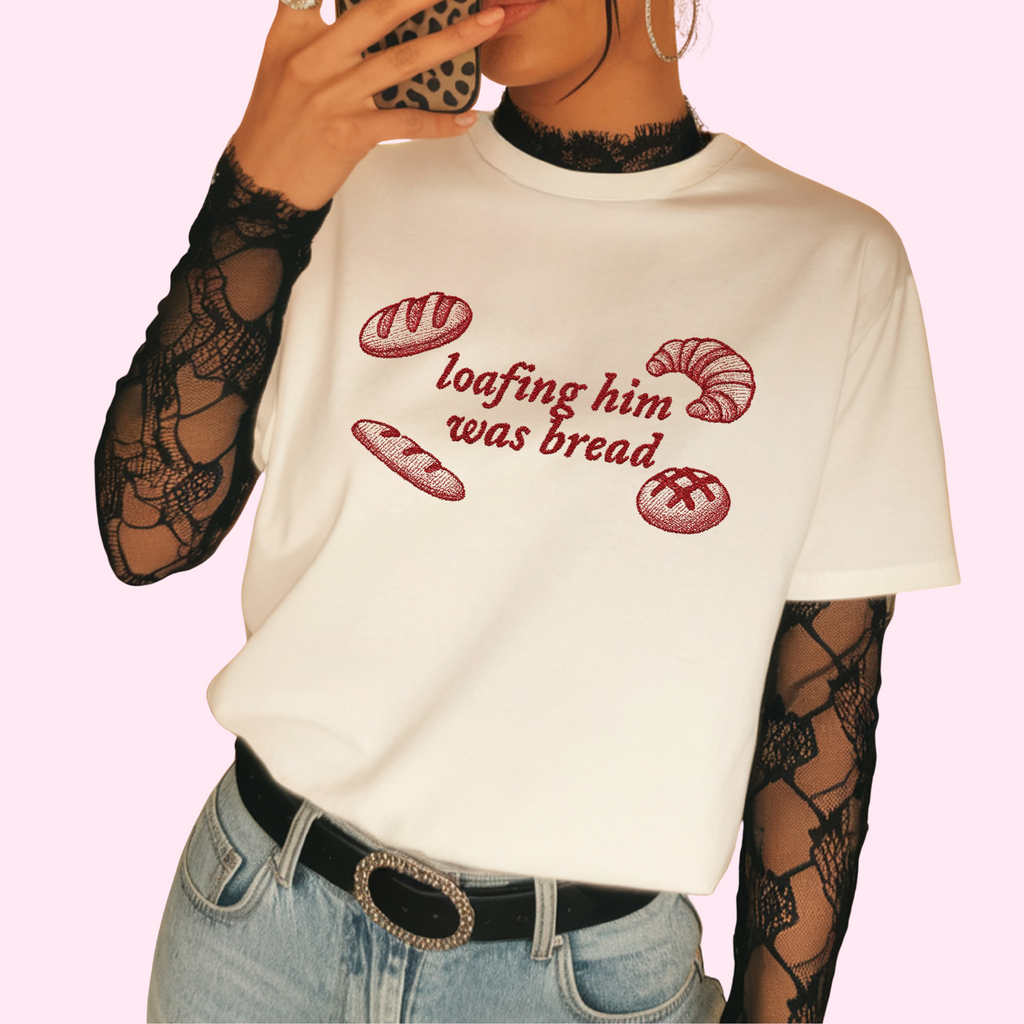 Loafing him was bread comfort colors tee
