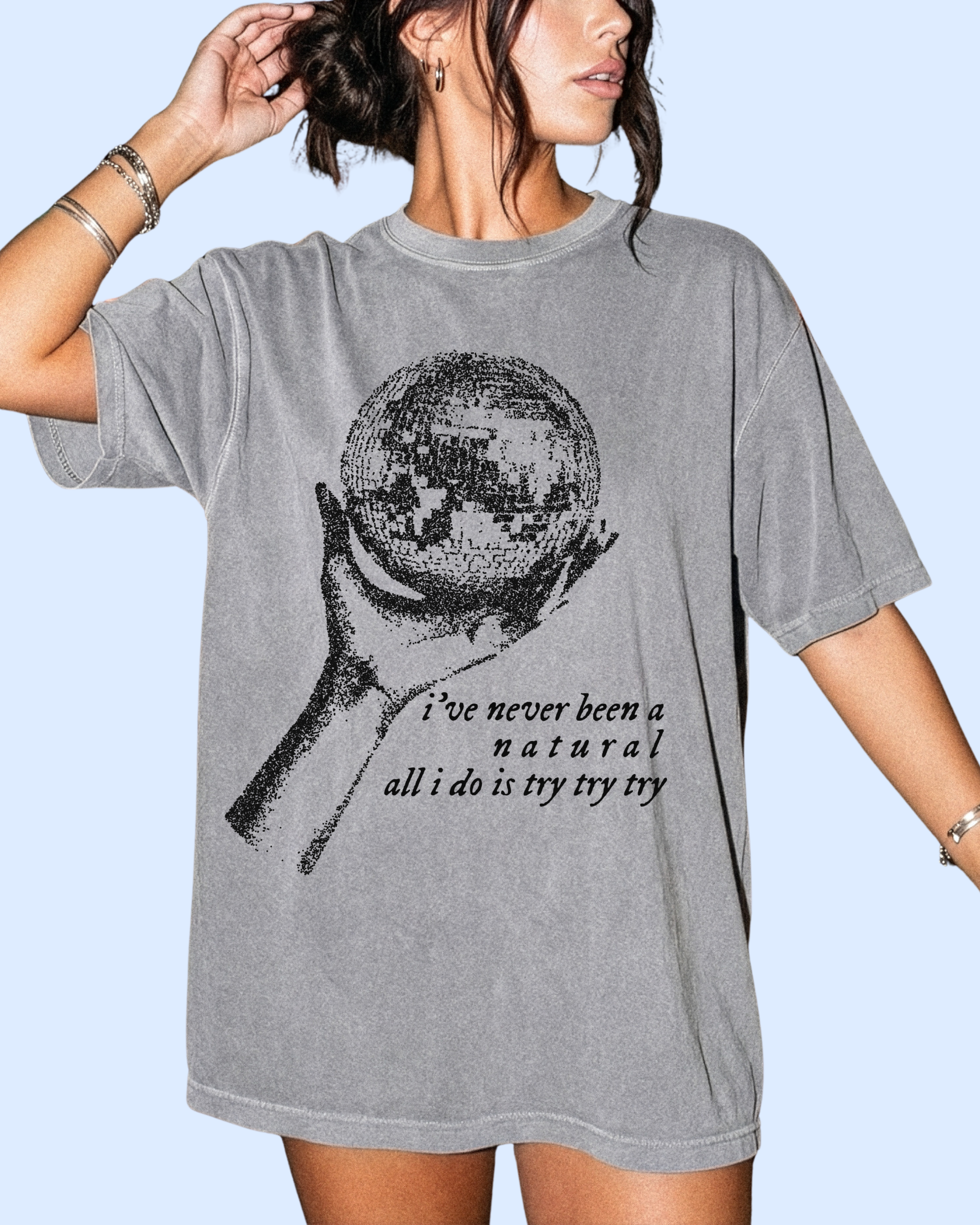 Never been a natural comfort colors tee