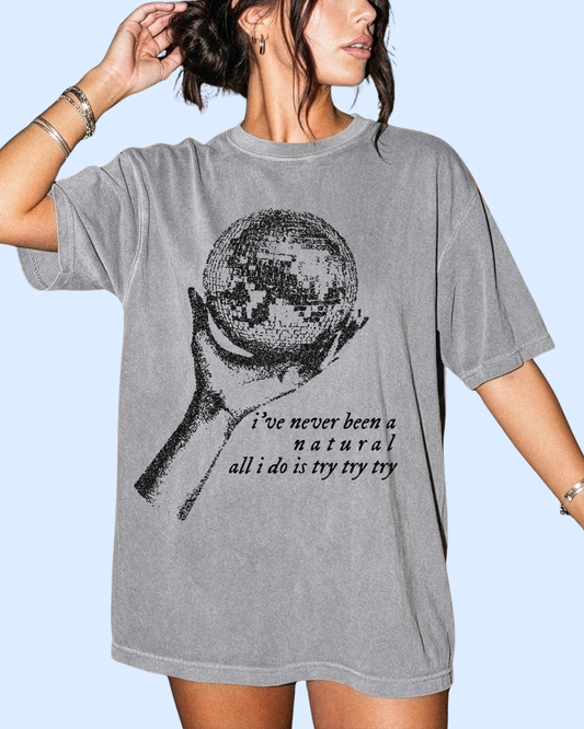 Never been a natural comfort colors tee