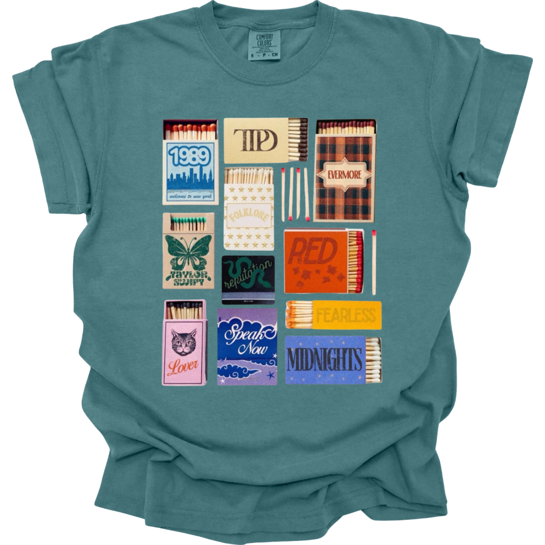 Matchbox eras comfort colors tee