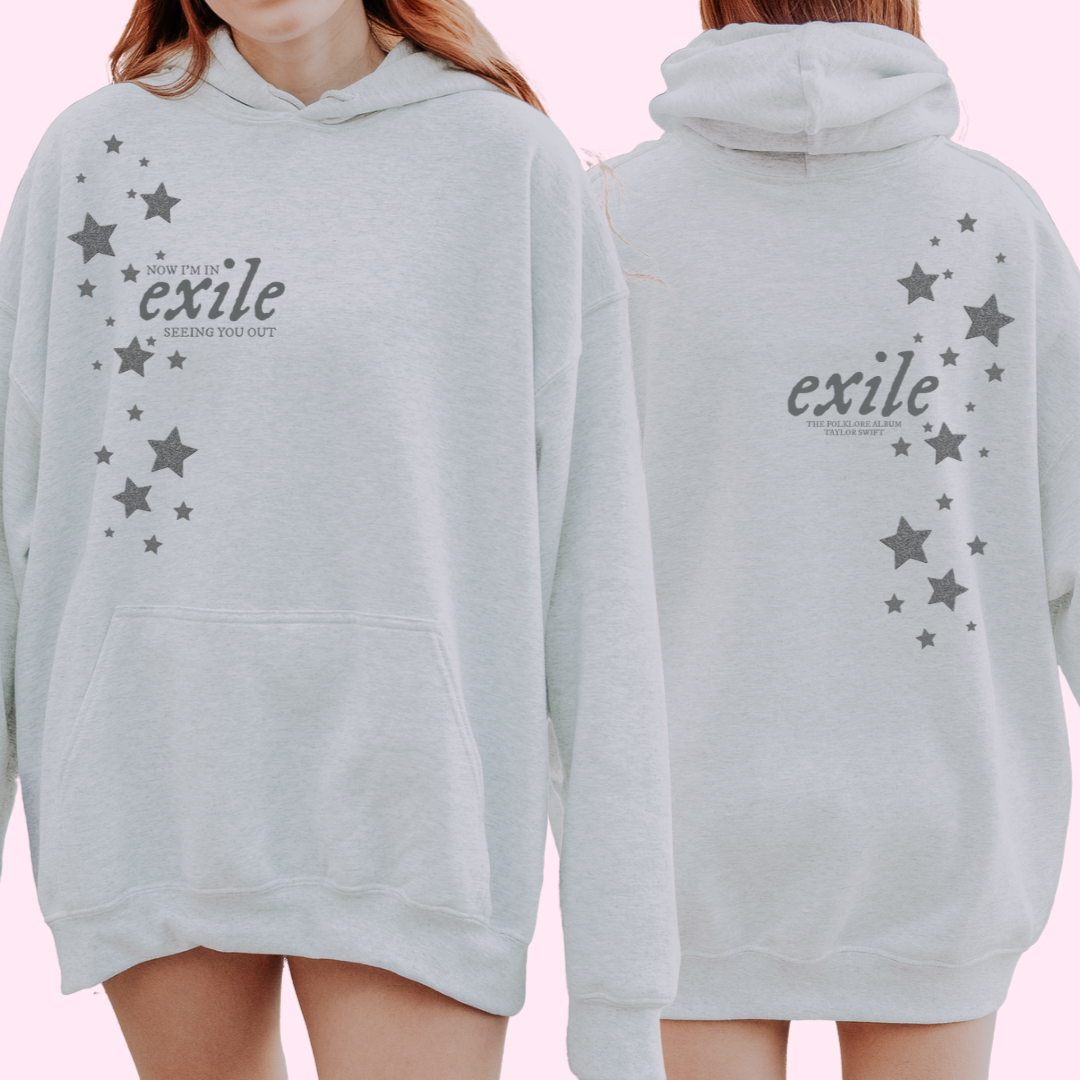 Exile front and back hoodie
