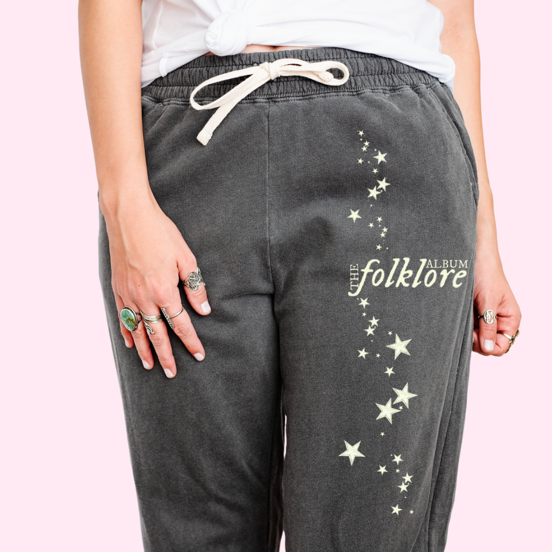 The folklore album comfort colors joggers